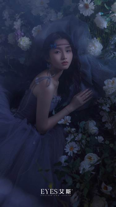 【安妮日记】误入仙境的油画感花仙子婚纱照