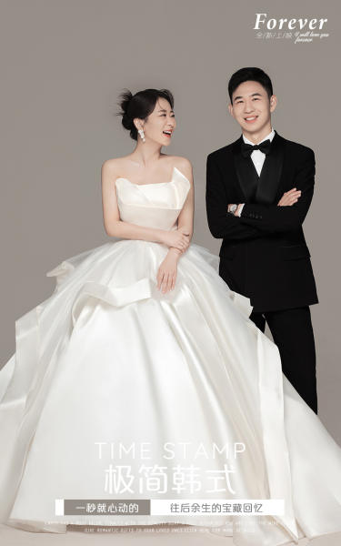 浪漫又显高级的韩式内景婚纱照！