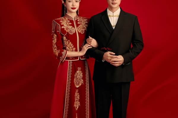 统一全家人审美的中式婚纱照性价比绝了！