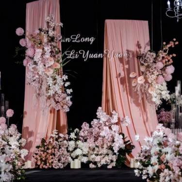 粉色系韩式婚礼