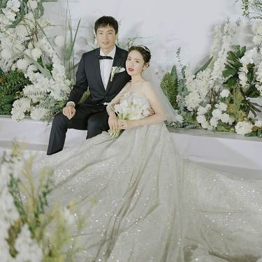 白绿系 韩式婚礼