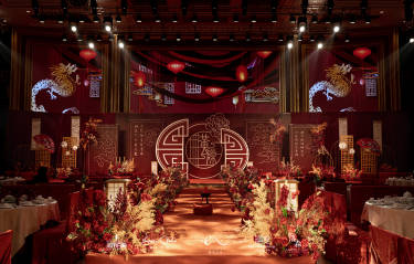 大气传统大红色复古中式婚礼